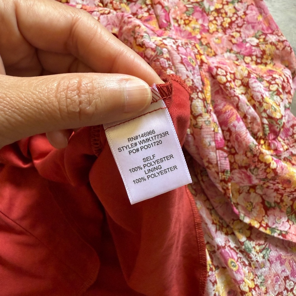 Crystal Doll Pink Ruched Ruffled Sundress-Size S - Picture 7 of 10